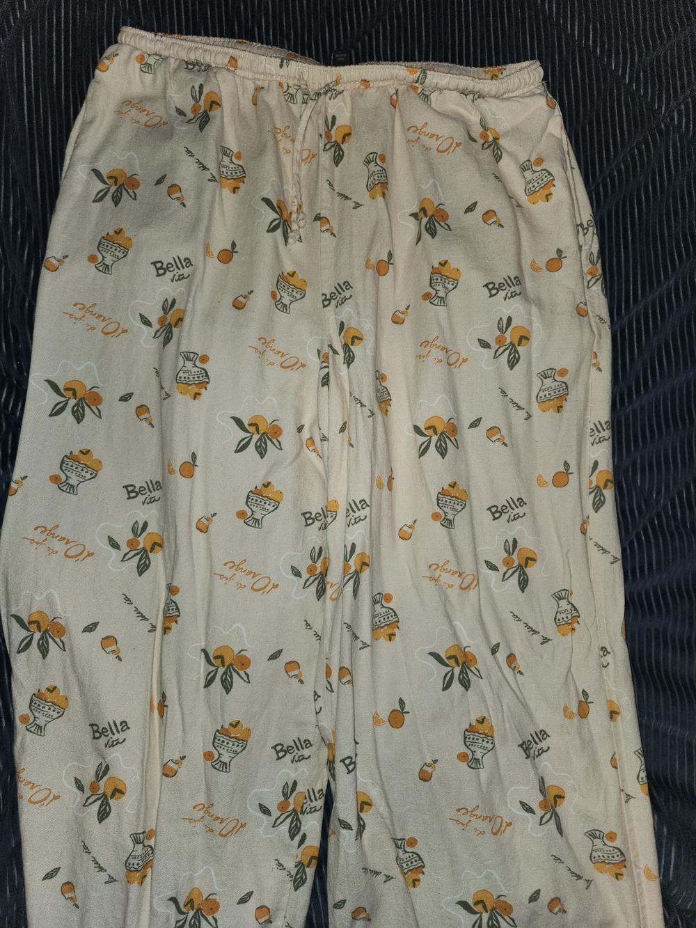 wild fable Cream Lounge Pants with Orange Fruit Print